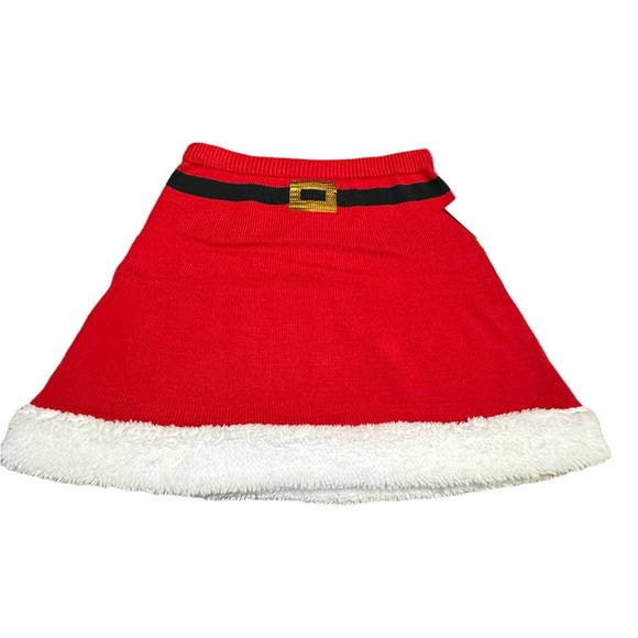 Santa Christmas Sweater Holiday Skirt - Picture 1 of 9